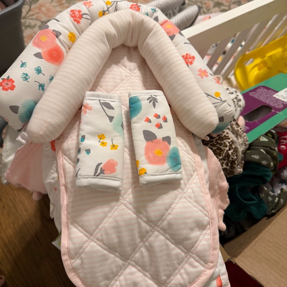 Floral baby Car Seat insert